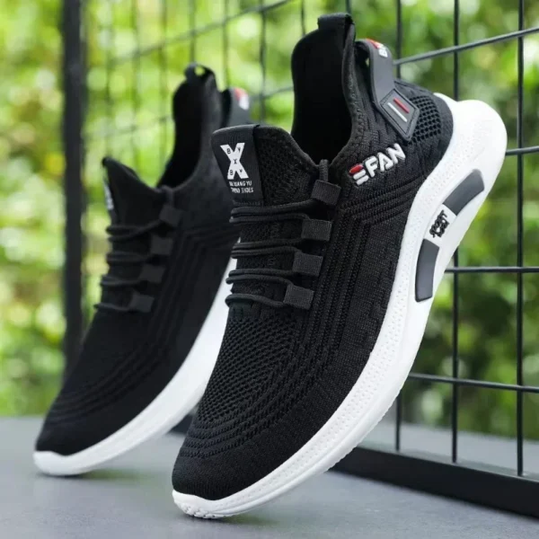 Spring White Casual Shoes Breathable Non-slip Walking Sneakers Men Shoes Outdoor 2024  Comfortable Fashion Lace Up Running Shoes - Image 3