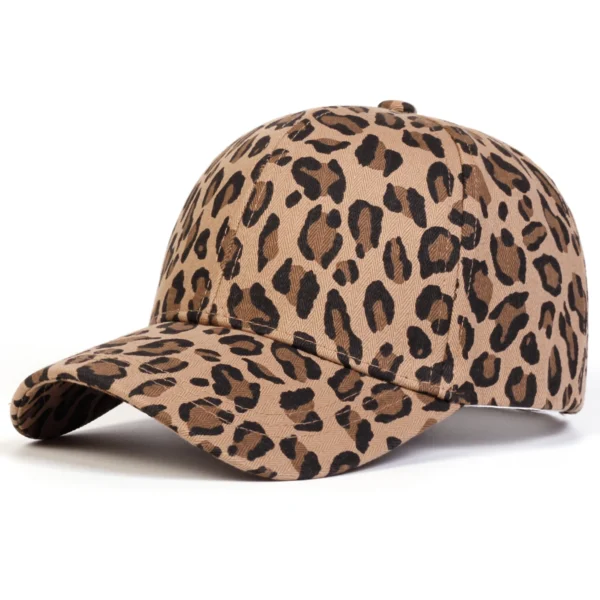 Unisex Leopard Print Baseball Caps Spring Autumn Outdoor Adjustable Casual Hats Sunscreen Hat - Image 3