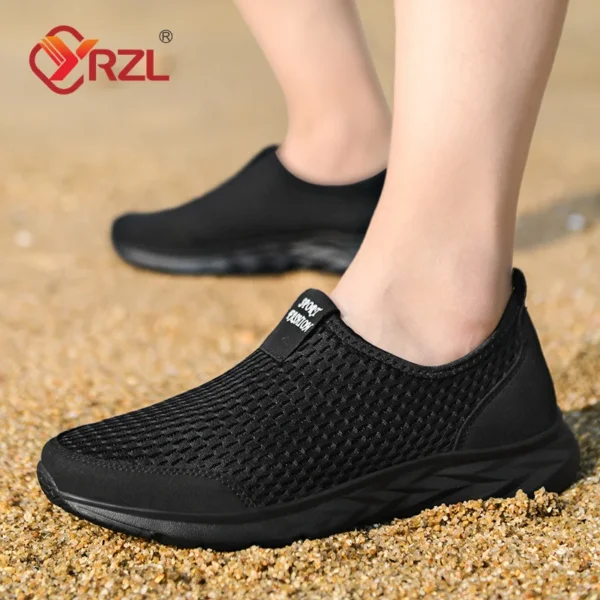 YRZL Men's Sneakers Breathable Mesh Men Casual Shoes Outdoor Non-Slip Big Size Loafers Walking Lightweight Male Tennis shoes - Image 6