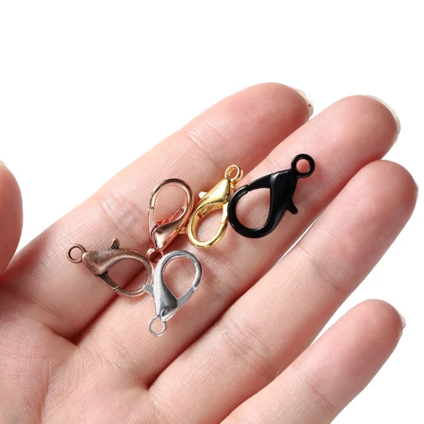 100pcs/lot Metal Lobster Clasps for Bracelets Necklaces Hooks Chain Closure Accessories for  DIY Jewelry Making Findings - Image 6