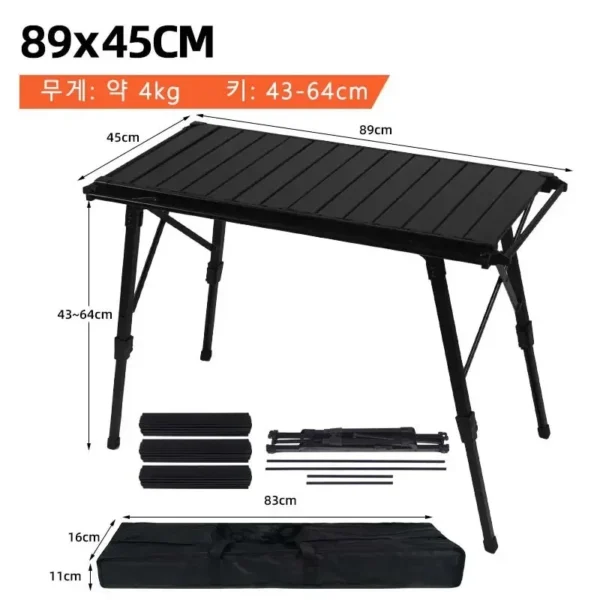 KRC CAMP Camping Folding IGT Table Set  Wood Table Lightweight Camp BBQ Grill Stove Table Outdoor Picnic Fishing Table IGT Set - Image 5