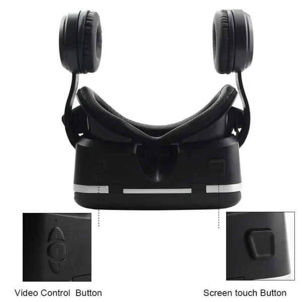 VR Shinecon 6.0 Headphone Version 3D Virtual Reality Stereo Helmet VR Headset with Remote Control for IOS Android - Image 5