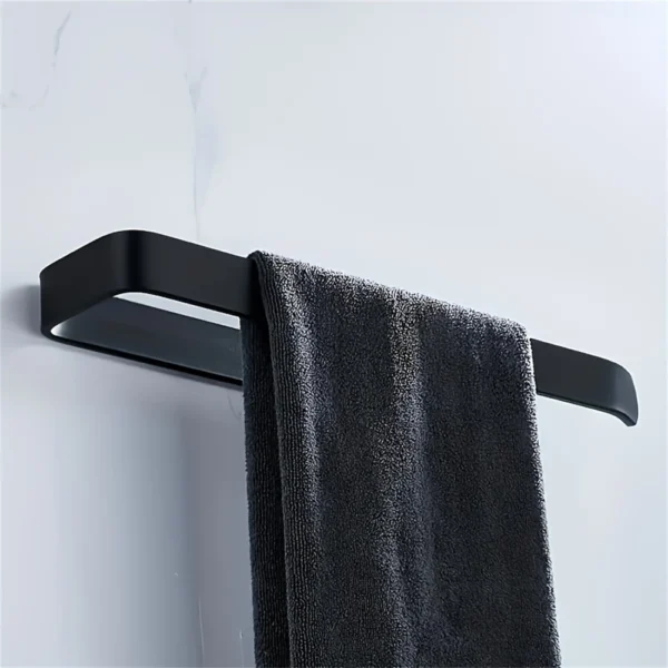 1pc Wall Mounted Toilet Paper Holder No Punching Tissue Towel Roll Bathroom Towel Rack Bathroom Accessories Material Plastic - Image 4