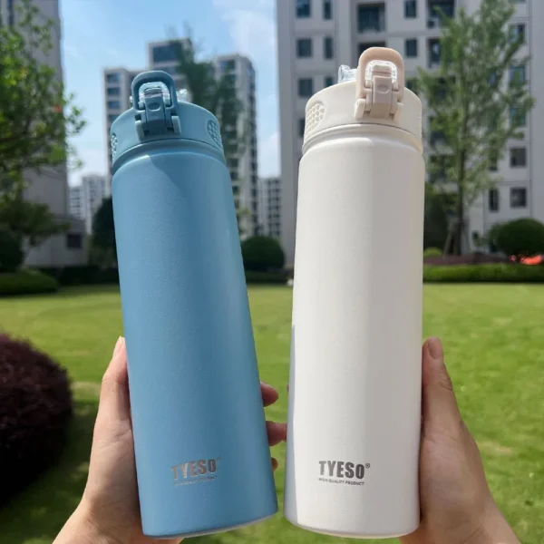 Thermos Bottle with Straw 750ml Stainless Steel Thermal Cup Car Insulated Flask Water Tumbler for Outdoor Sports - Image 3