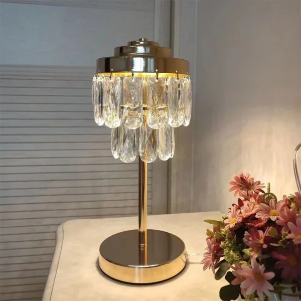 DEBBY Contemporary Crystal Table Lamp LED Simple Creative Bedside Desk Light for Home Living Room Bedroom Decor - Image 4