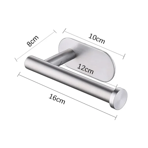 Self Adhesive Toilet Paper Towel Holder Stainless Steel Wall Mount  No Punching Tissue Towel Roll Dispenser for Bathroom Kitchen - Image 6