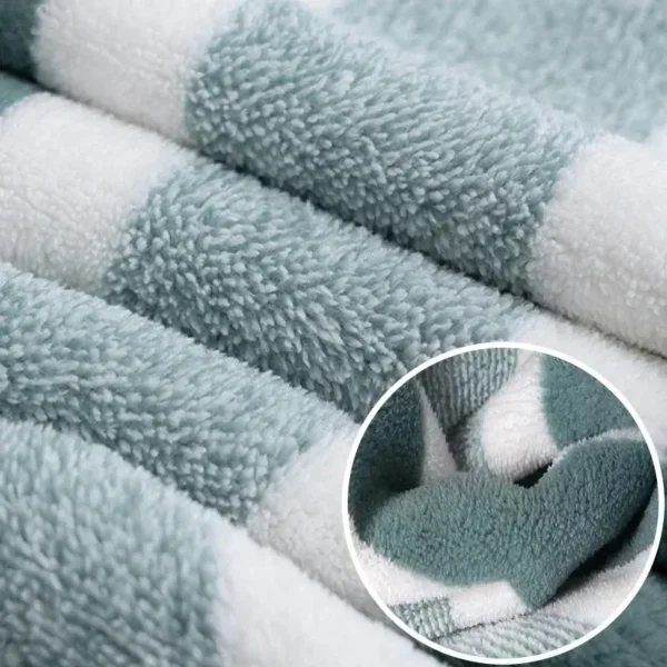 Striped Pattern Towel Set Soft Hand Towel Bath Towel Quick Drying Absorbent Towels For Bathroom - Image 3