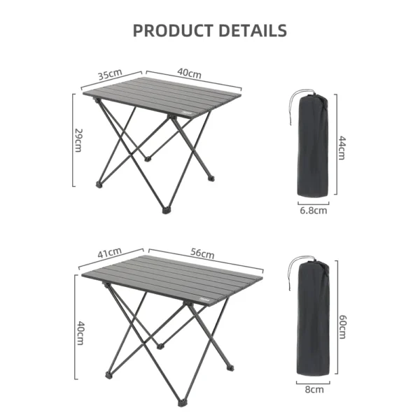 TARKA Outdoor Camping Folding Table Party Picnic BBQ Portable Foldable Desk High Strength Ultralight Aluminium Portable Table - Image 2