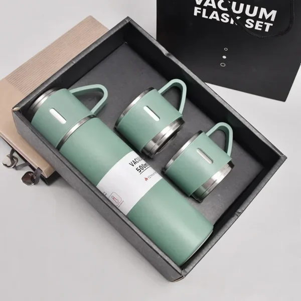 500ML 304 Stainless Steel Vacuum Insulated Bottle Gift Set Office Business Style Coffee Mug Thermos Bottle Portable Flask Carafe - Image 5