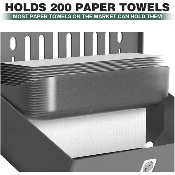 Bathroom Tissue Dispenser Wall-mounted Paper Towel Holder Punch Free Towel Dispenser for Kitchen Toilet Paper Holder - Image 3