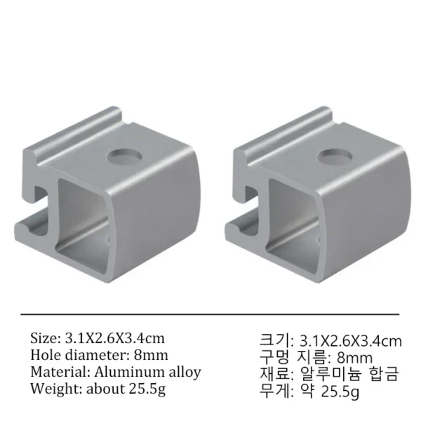 IGT  Buckles Aluminium Alloy Rail Joint Sliding Buckles Extension Plate Link Snap IGT Table Outdoor IGT Table Hooks  New - Image 5