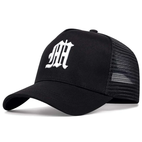 Unisex Gothic Letter Embroidery Baseball Net Caps Spring and Summer Outdoor Adjustable Casual Hats Sunscreen Hat - Image 3