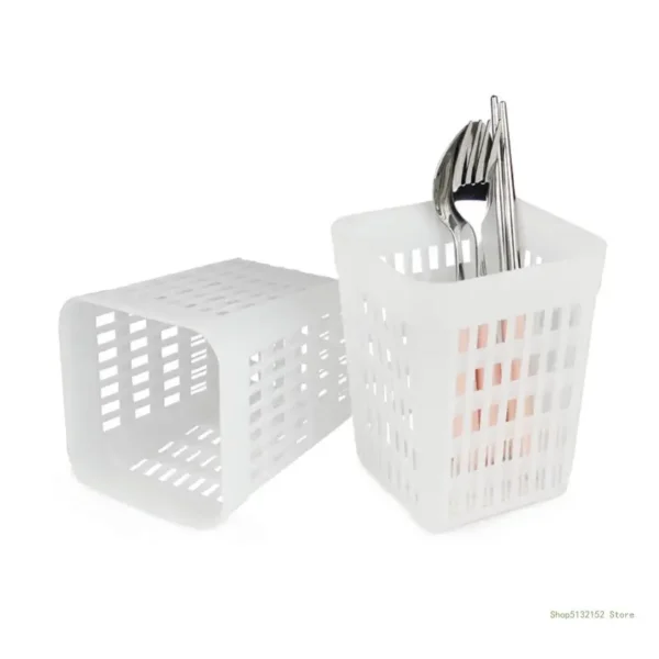 QX2E Universal Dishwasher Cutlery Basket Storage Box for Knife Fork Chopsticks Spoon - Image 3