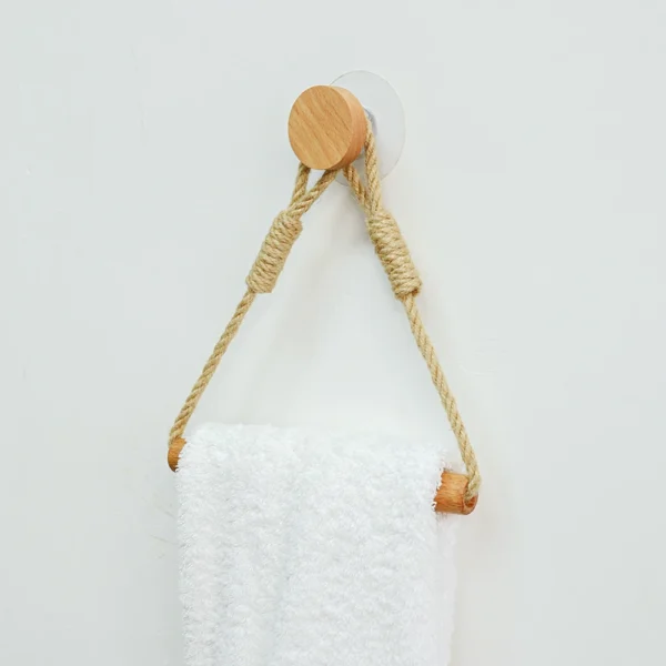 Toilet Paper Holder Wall Mounted WC Washroom Bathroom Accessories Wooden Rolling Paper Tissue Holder for Toilet Towel Rack - Image 2