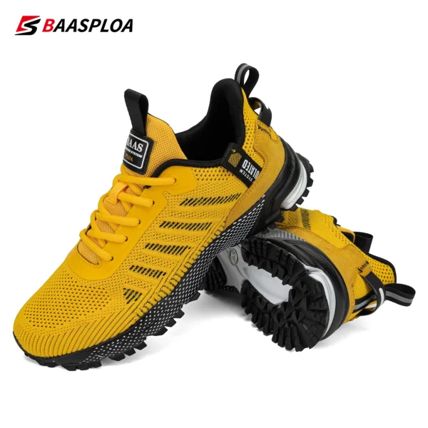 Baasploa Professional Running Shoes For Men Lightweight Men's Designer Mesh Sneakers Lace-Up Male Outdoor Sports Tennis Shoe - Image 4