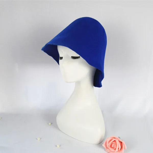 Womens Mens 100% Wool Felt Cloche Bucket Hats Cap Cone Body Millinery Hats Body Base Fascinators Block Hood Hats Supply - Image 3