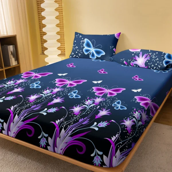 1 Piece of Enchanting Dreams Pattern Frosted Bedsheet, Bedroom Printed Bedspread, Bedding (Excluding Pillowcases)