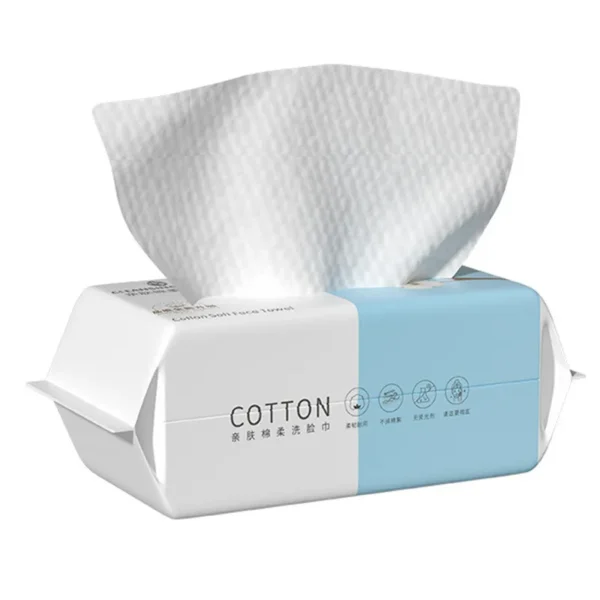 Extra Thick Disposable Facial Towels - Gentle and Absorbent Cotton Makeup Remover Wipes - Image 6