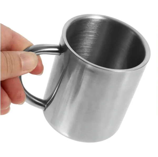 220ML Stailess Steel Mug Coffee Cup Camping Mug Metal Coffee Tea Cup Mug Portable Milk Tea Cup Tumbler Water Mug Drinking Cup - Image 5