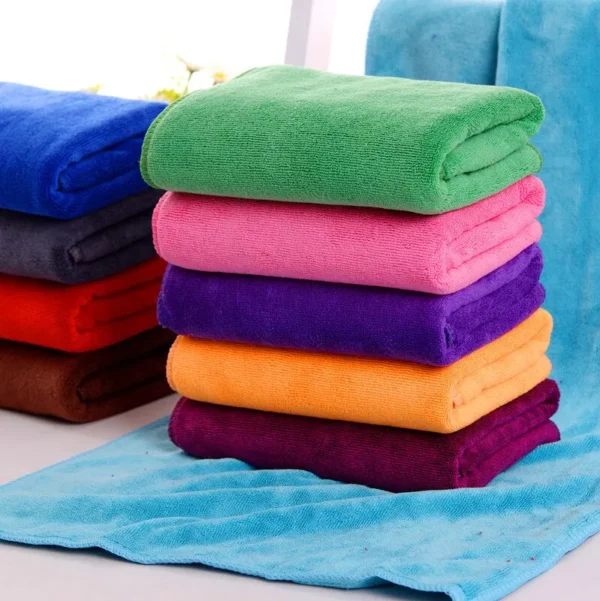 Microfiber Bath Dry Hair Towel Soft Thickened Household Car Cleaning Sports Towel Absorbent Barber Beauty Salons Towels - Image 4