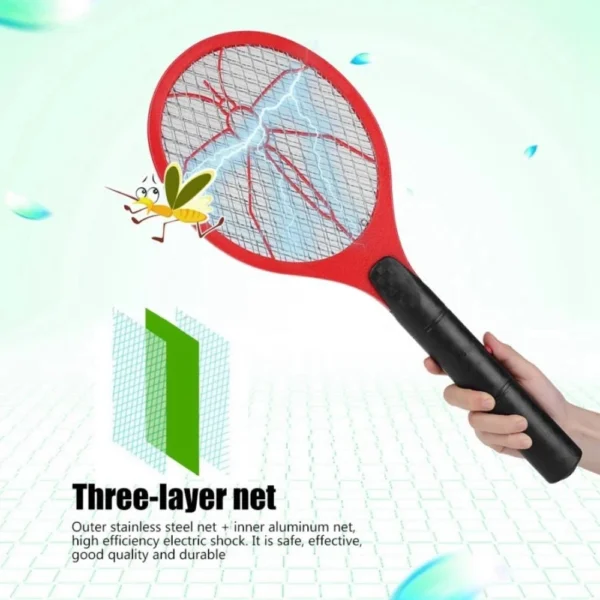 Electric Fly Insect Bug Zapper Bat Handheld Insect Fly Swatter Racket Portable Mosquitos Killer Pest Control For Bedroom Insects - Image 3