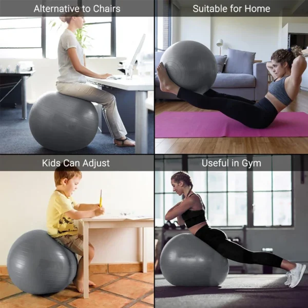 65/75/85cm Balance Ball Yoga & Pilates Accessories Home Fitness Equipment Pregnant Women Rehabilitation Exercise Yoga Ball Gym - Image 5