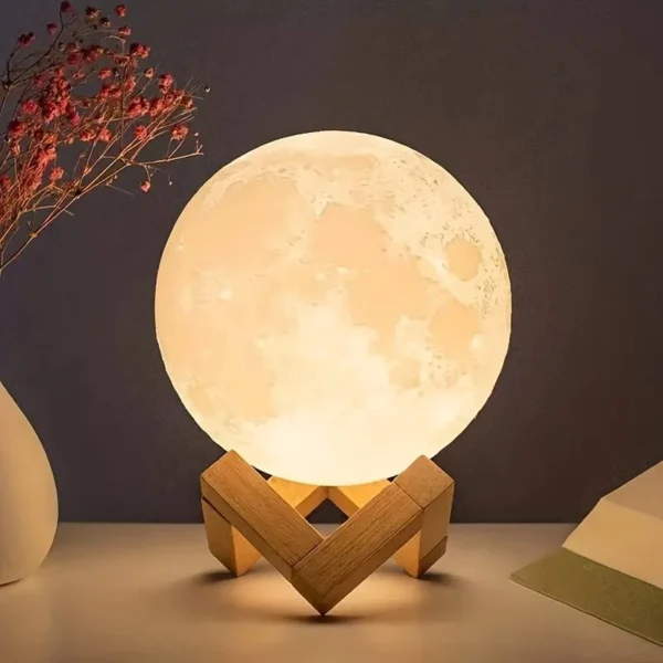 Moon Night Light Planet Lights Home Decorations Desktop Decorative Ornaments Illuminated Night Lights 8cm - Image 5