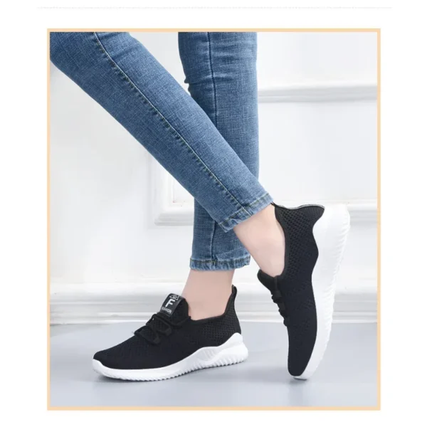 2023 Women's Casual Sneakers Summer Comfortable Breathable Platform Shoes Fashion Women Versatile Lace-up Shoe ?ܧ?????ӧܧ? ?ا֧ߧ?ܧڧ? - Image 4