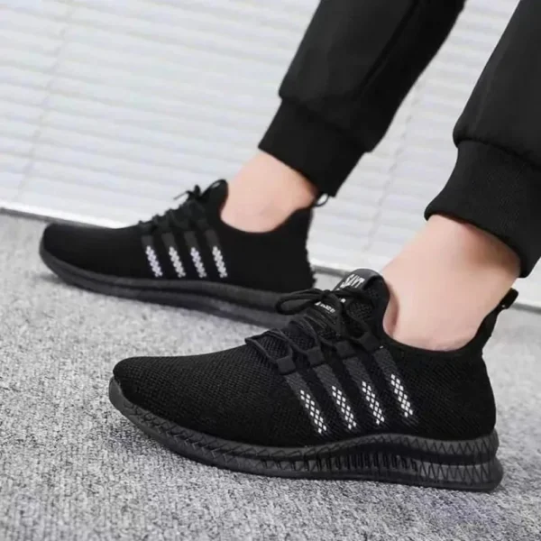 2024 Summer Flying Weaving Mens Running Shoes Low cut Lightweight Sports Shoes Men's Casual Shoes Korean Edition Trendy Shoes - Image 6