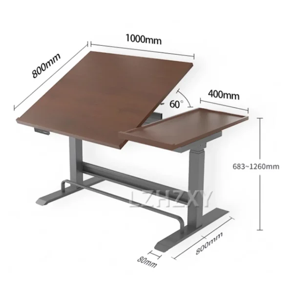 Electric Standing Desk Height Adjustable Standing Desk W/ Dual Protecting System High Load Capacity Table for Home Office