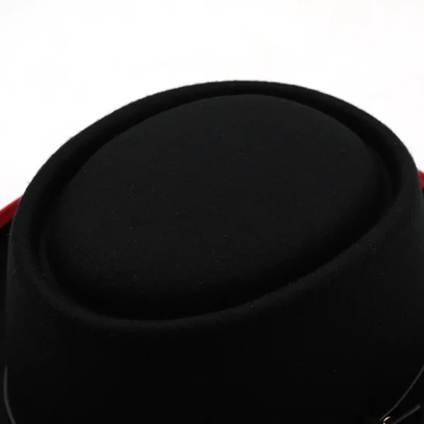 Pork Pie Hat Billycock Felt Small Brim Bowler Hat Men's Fashion British Style Hip Hop Fedora Hat Women Party Sombrero Caps - Image 4