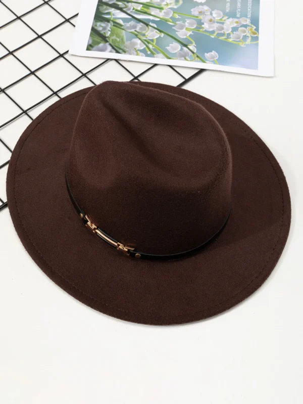 New Fashion Elegant Jazz Hat Woolen Hat Women's Spring Autumn Winter Woolen Fabric Vintage Literature Peaked cap - Image 3