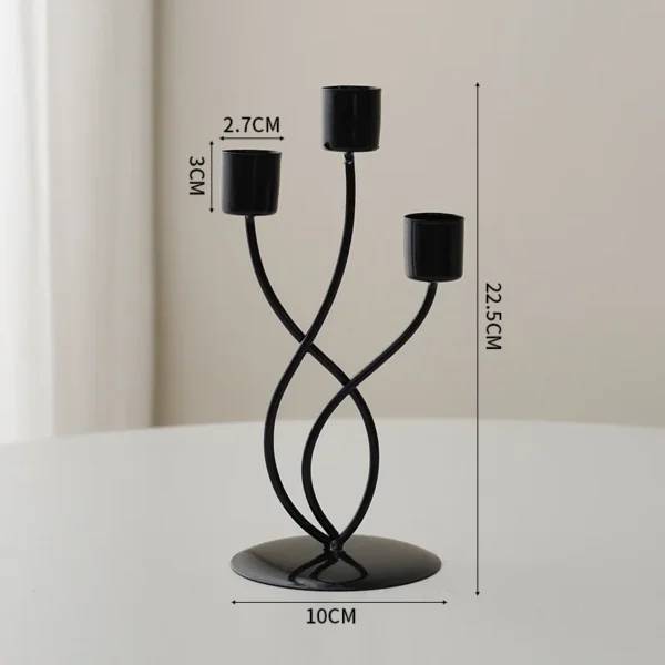 1pcs Candlestick Crafts Simple Nordic Desk Candle Ornament Candle Holder for Dining Room Thanksgiving Wedding Festivals Gift - Image 5