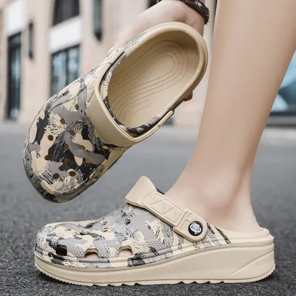 Men Slippers Camouflage Platform Outdoor Summer Clogs Shoe Women Beach Sandals Male Soft EVA Indoor Home Slides Lover Flip Flops - Image 4