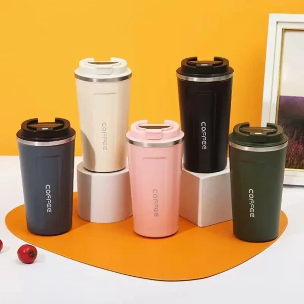 380/510ML Travel Stainless Steel Coffee Cup Thermal Mug Leak-Proof Thermos Bottle Tea Coffee Mug Vacuum Flask Insulated Cups Hot - Image 3