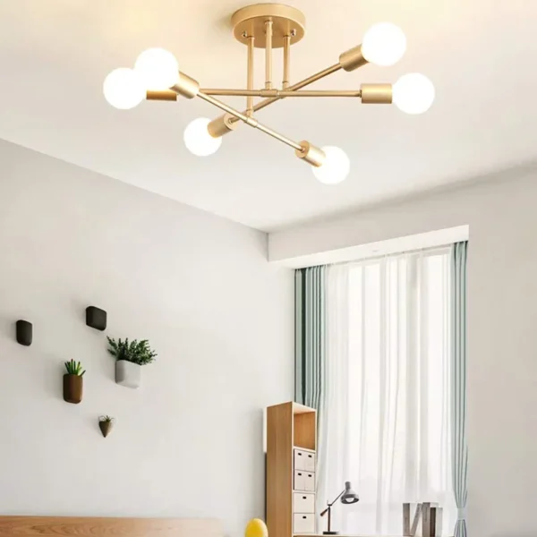 Modern LED Ceiling Light Chandelier for Bedroom Living Dining Room Minimalist Black White Golden Home Decor Lighting Fixture - Image 4