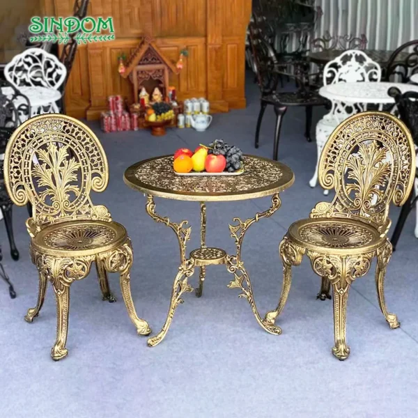 Aluminium Patio Furniture, Balcony Table and Chairs Set - Image 3