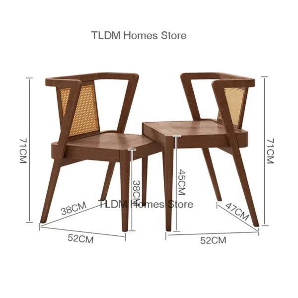 Balcony Garden Furniture Sets Home Courtyard Villa Solid Wood Table and Chair Combination Leisure Outdoor Garden Furniture Set A - Image 6