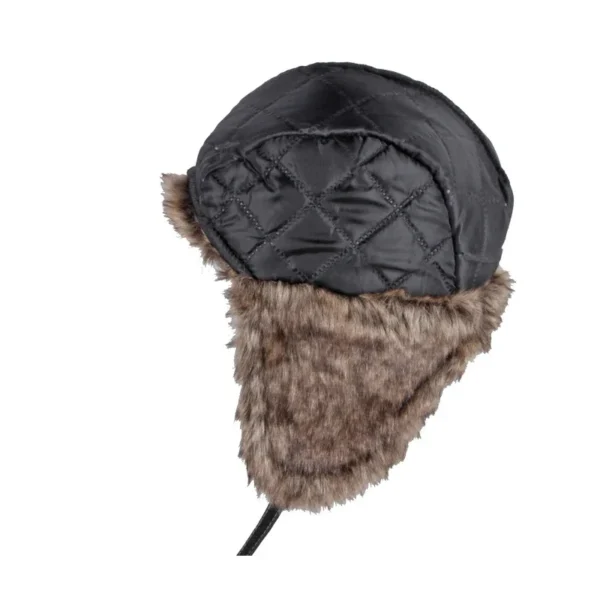 Winter Ushanka Hat Men Women's Pilot Aviator Bomber Trapper Hat Faux Fur Leather Snow Cap with Ear Flaps Pilot Winter Bomber Hat - Image 5