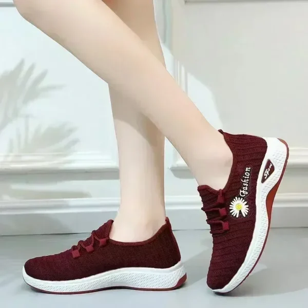 Women's shoes, summer white shoes, female students' Korean version running shoes,sports shoes,trendy casual shoes, women's shoes - Image 4