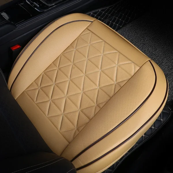 New Front Car Seat Cover PU Leather Cars Seat Cushion Automobiles Seat Protector Universal Car Chair Pad Mat Auto Accessories - Image 4