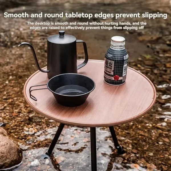 Outdoor Small round Table Camping Leisure Ultra Lightweight Portable Picnic Garden Table, Coffee Table, Tea Table, Dining Table - Image 4