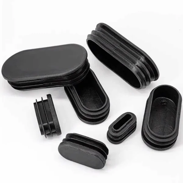 Oval Oblong Tubes End Caps Black/White Blanking Plugs Pipe Inserts Table Feet Chair Plastic Dust Plug Furniture Accessories - Image 4