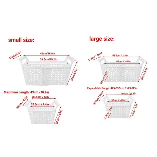 1Pc Basket Odorless Chest Freezer Storage Rack Heavy Load Refrigerator Storage Organizer Kitchen Accessories - Image 6