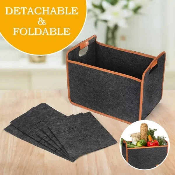 Felt Wine Storage Bag Handbag Reusable Champagne Bottle Beverage Storage Box Basket Outdoor Camping Supplies - Image 4