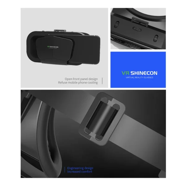 G10 IMAX Giant Screen VR Glasses 3D Virtual Reality Box Google Cardboard Helmet for 4.7-7 inch Smartphone Support Joystick - Image 5