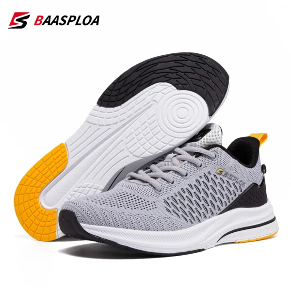 Baasploa Lightweight Running Shoes For Men 2022 Men's Designer Mesh Casual Sneakers Lace-Up Male Outdoor Sports Tennis Shoe - Image 4