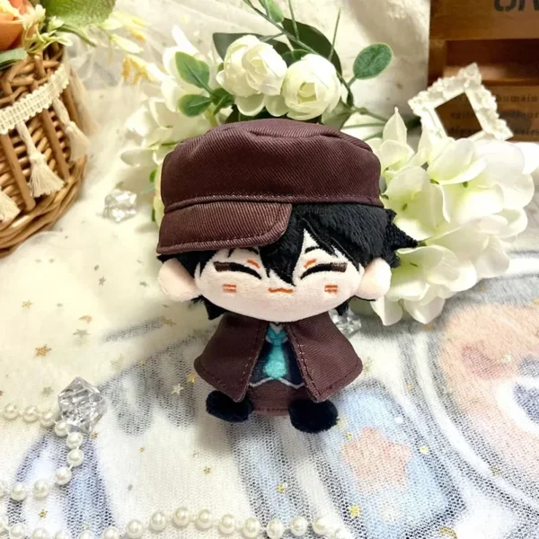 10cm Dazai Osamu Plush Nakahara Chuuya Fyodor Dostoevsky Edogawa Rampo Doll Mini Pendant Keychain Cute Anime Toy Gift - Image 6