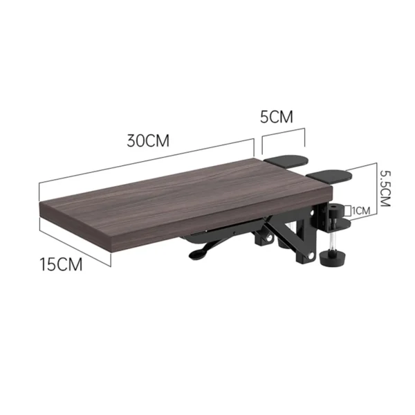 Wood Computer Arm Bracket, Comfortable Foldable Elbow Support for Chair Table - Image 6