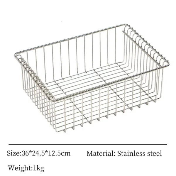 0.5 /1 Unit Storage Box Cover Storage Shelf Hanging Rack Drain Basket Stainless Steel  IGT Table Accessories Outdoor Camping - Image 5